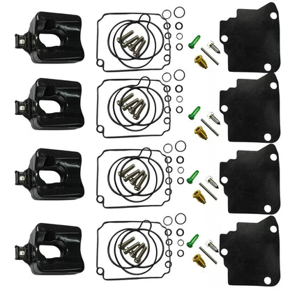 4Pcs Carburetor Rebuild Kit for Yamaha 75-100HP 4-Stroke (67F Series)