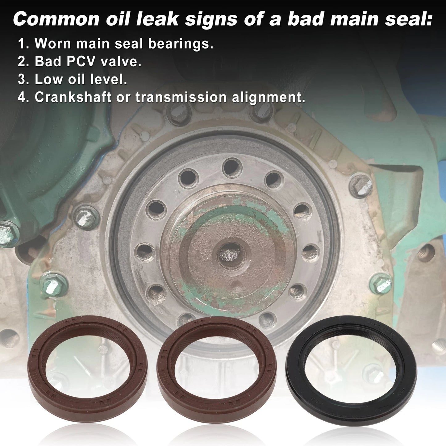 Rear Crankshaft Oil Seal 1 set for Toyota Avalon (1995–2004)