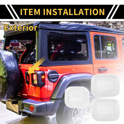Exterior Door Handle Bowl Cover for Jeep Gladiator JT (2020-2024) White
