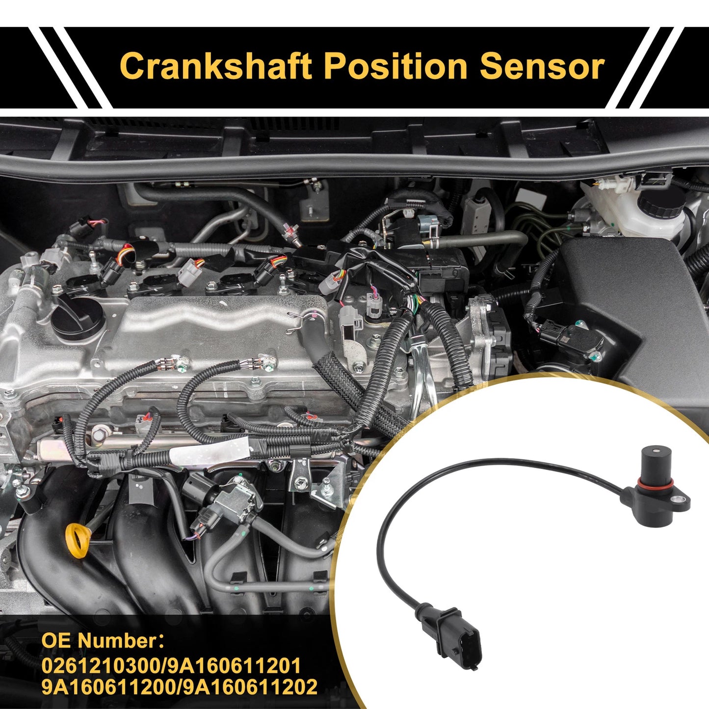 Crankshaft Position Sensor for PORSCHE 911 997 3.6 Carrera (2008-2011)