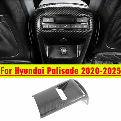 Carbon Fiber Air Outlet Anti-Kick Cover Trim for Hyundai Palisade (2020–2025)