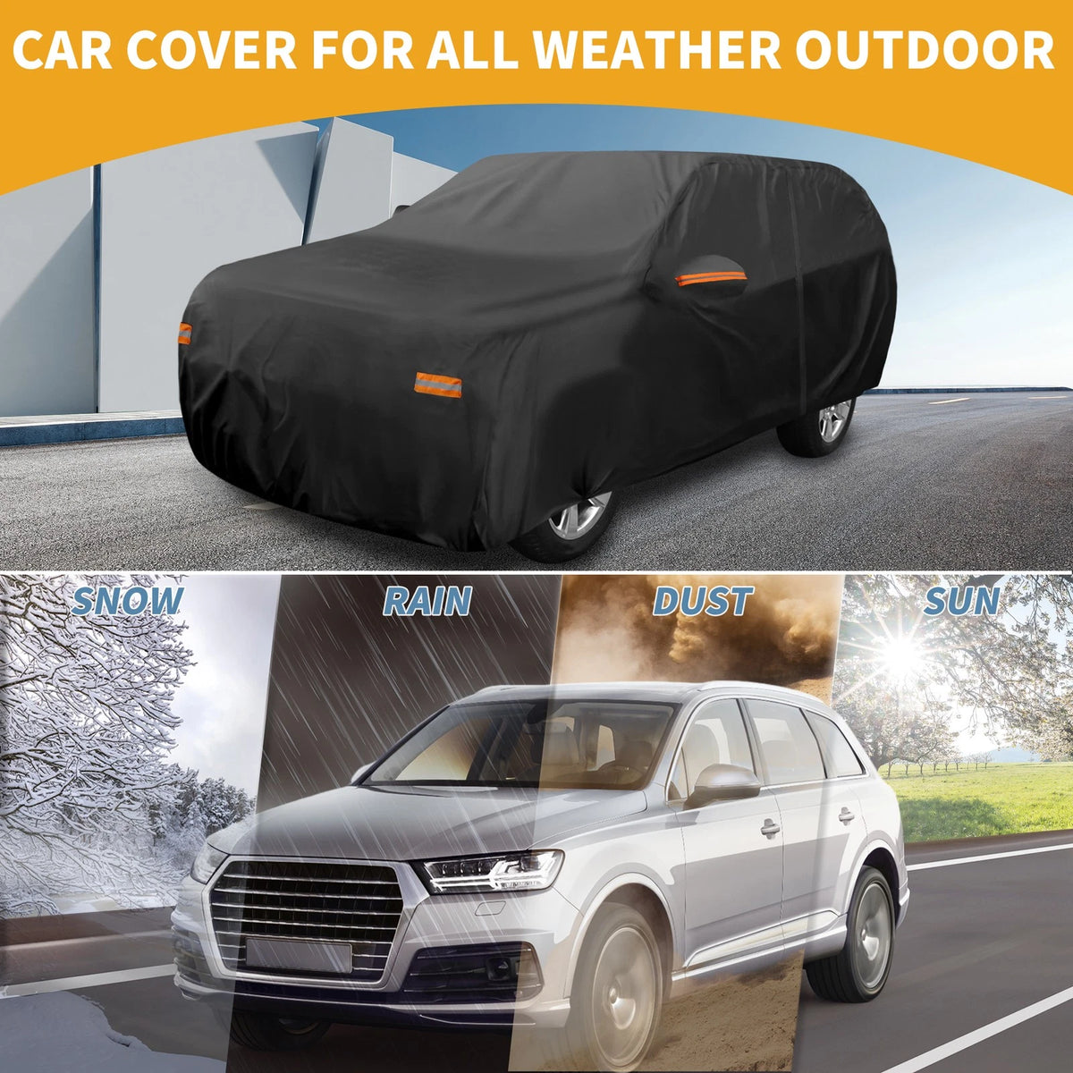 Waterproof All Weather Car Cover for Toyota Sequoia