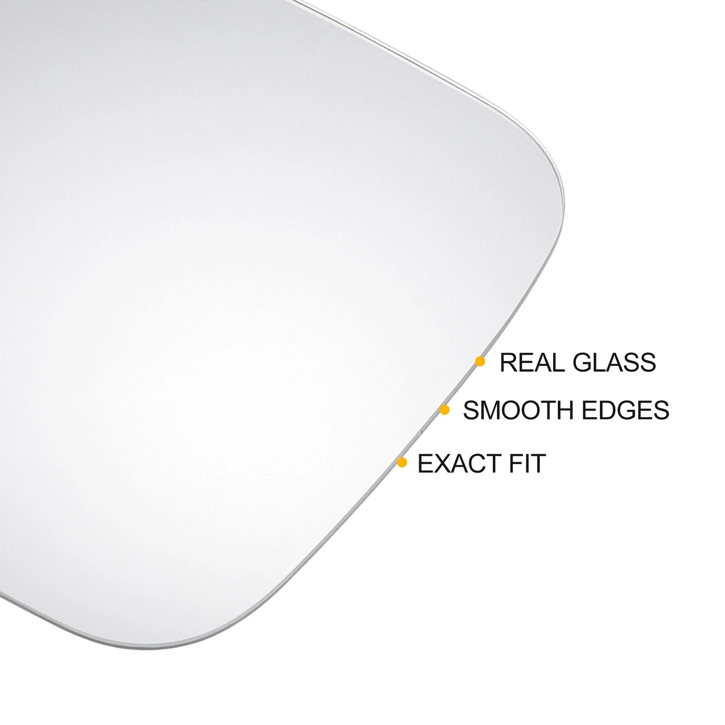 Right Side White Heated Mirror Glass for JEEP Renegade (2014-2020)