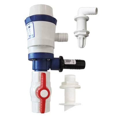 Live Bait Pump Baitwell Kit for Fishing Boats 12V