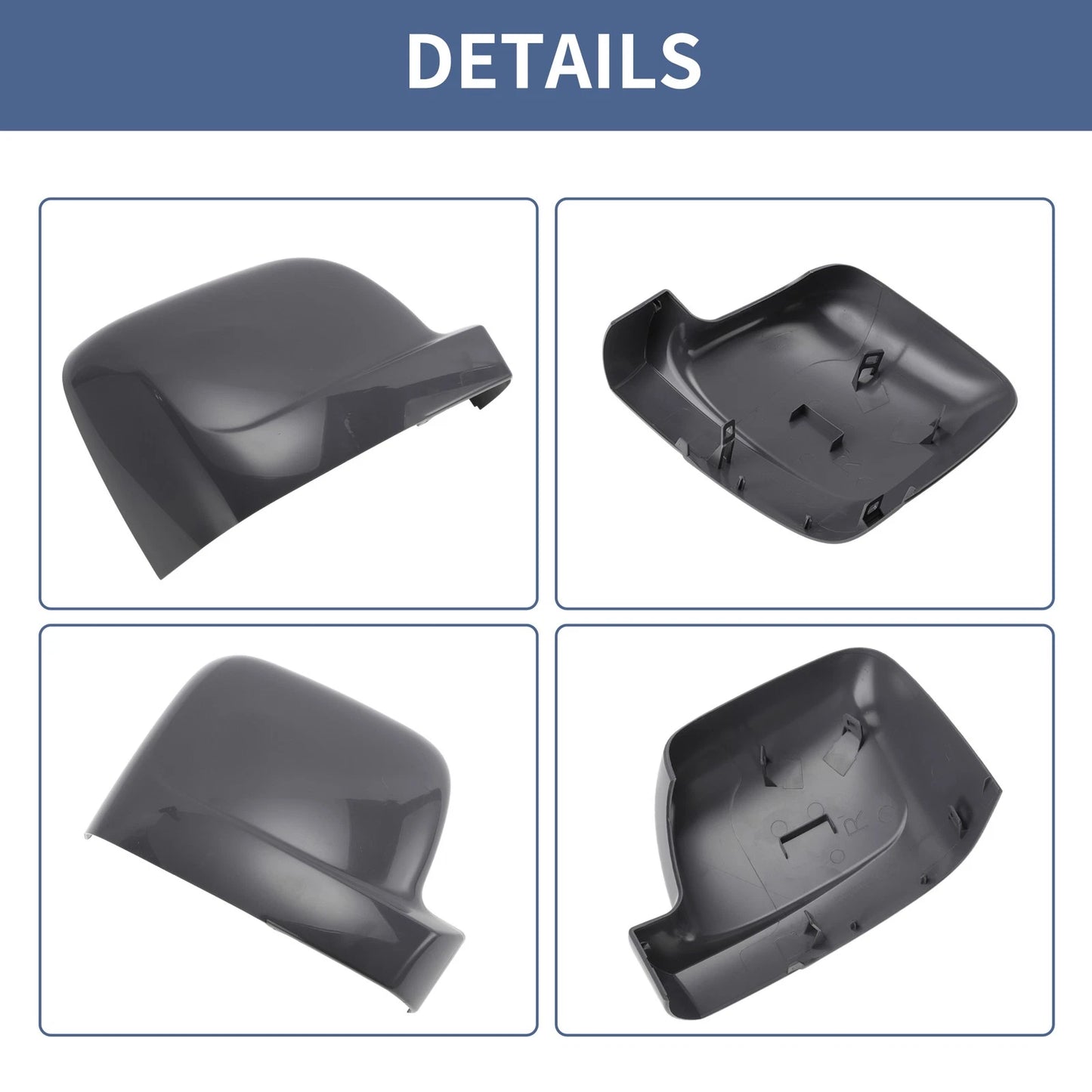 Driver Side Mirror Cover Cap Gray for FIAT TALENTO (2016-2020)