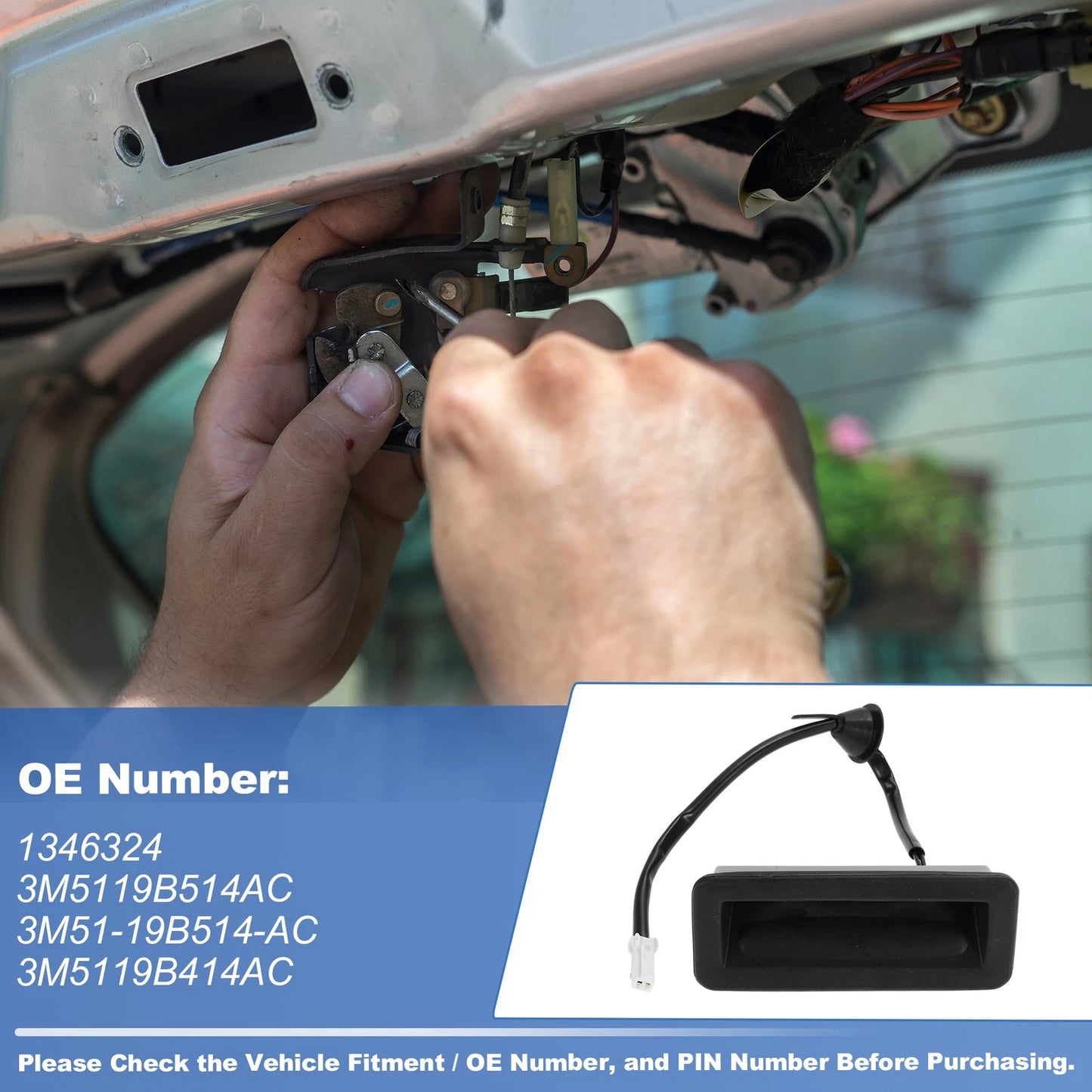 Tailgate Trunk Release Switch for Ford Focus MK2 (2004-2012)