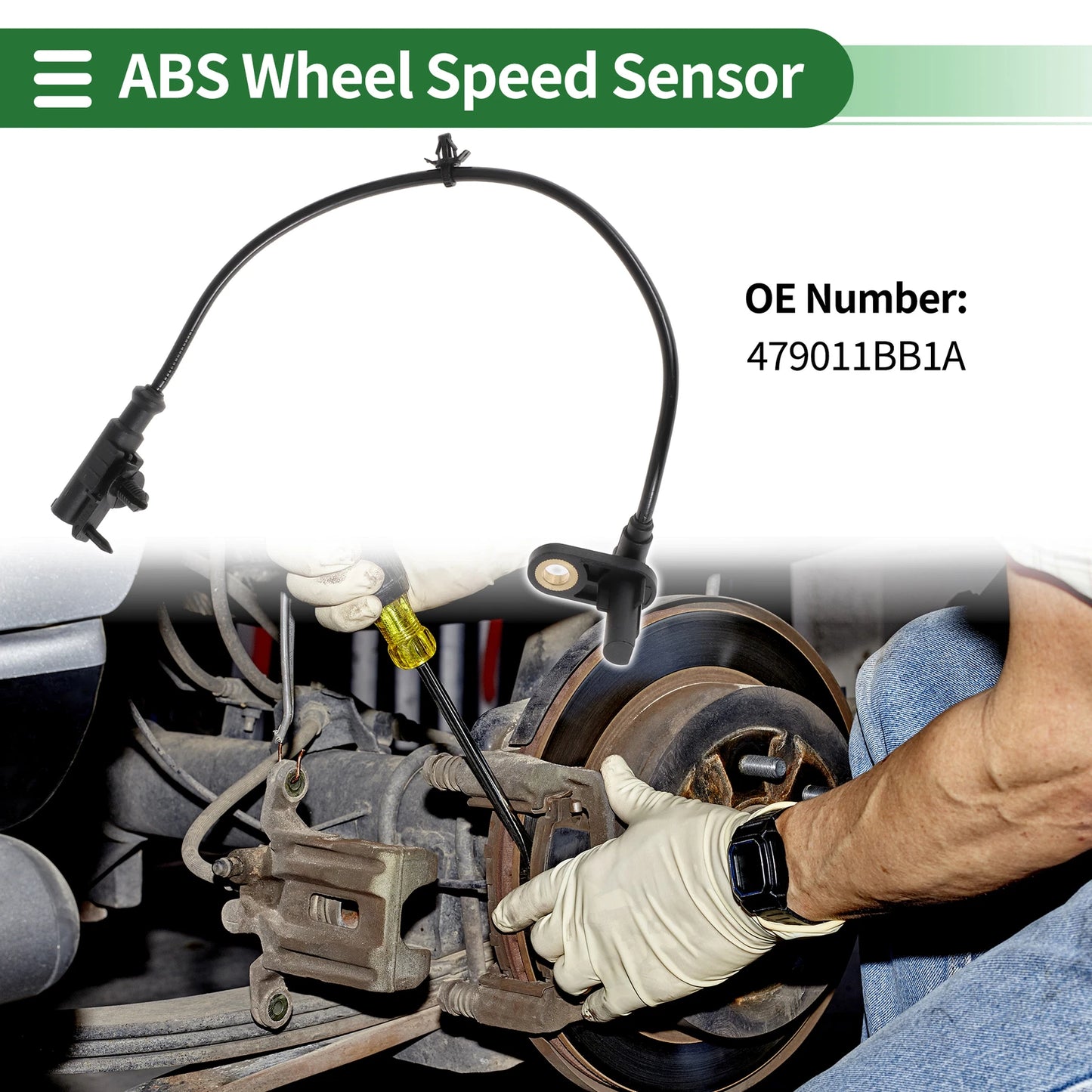 ABS Wheel Speed Sensor for Nissan Cube (2012-2014) Rear Left
