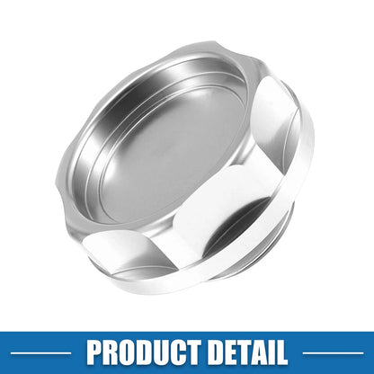 Oil Filler Cap Tank Cover for Honda Engine Silver Tone