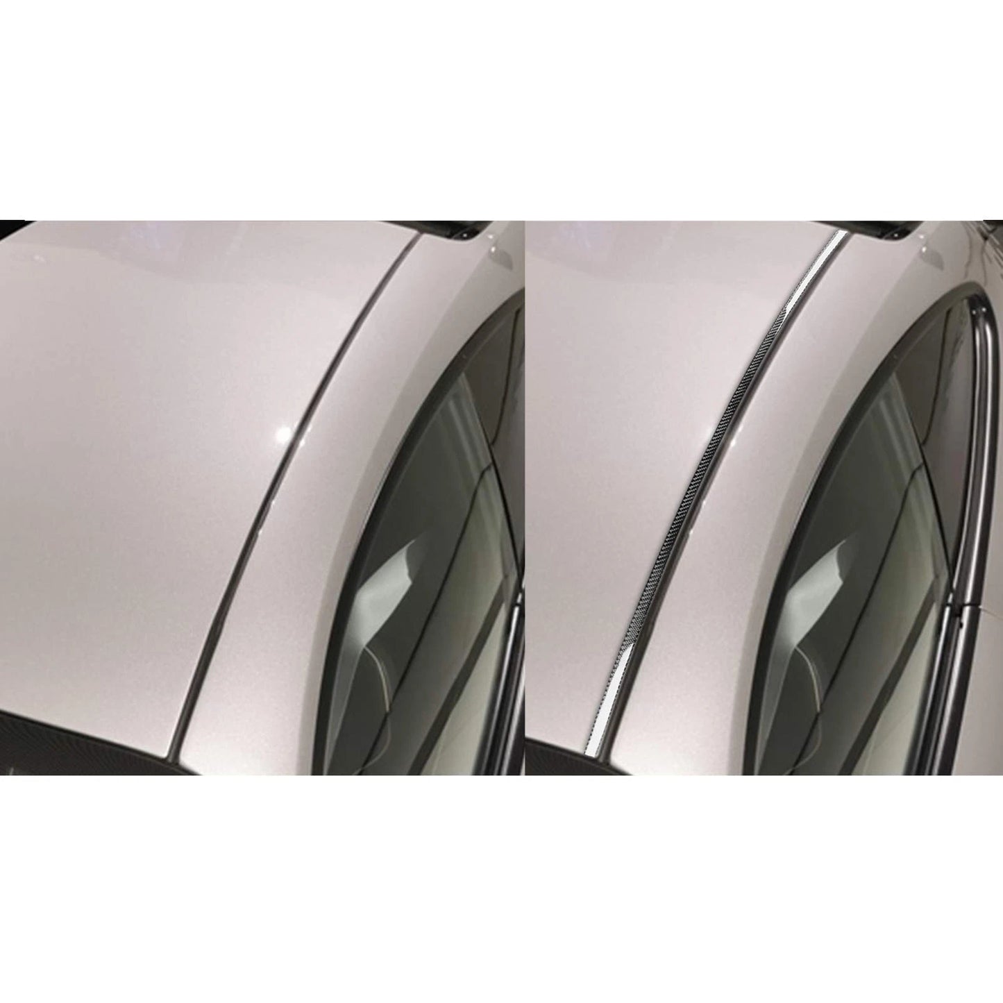 Soft Carbon Fiber Roof Trim Strip for Porsche 911 992 2019-2023
