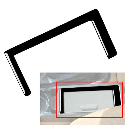 Black Gear Shift Panel Storage Box Cover Trim for BMW 3 Series (1991-1999)