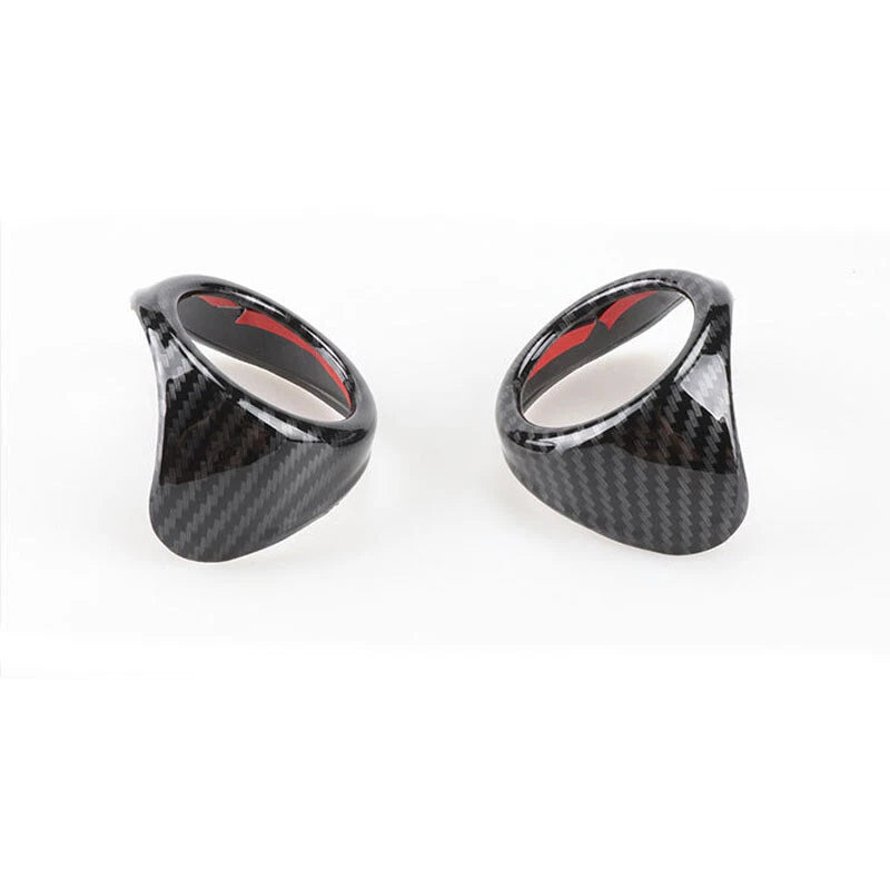 Carbon Fiber Style A Pillar Side Tweeter Speaker Cover fits Mustang 2015-2018