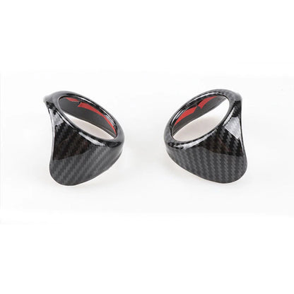 Carbon Fiber Style A Pillar Side Tweeter Speaker Cover fits Mustang 2015-2018