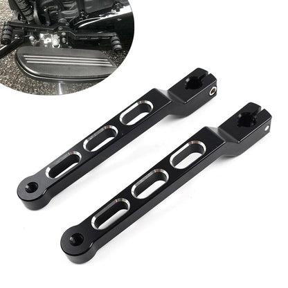 Billet Heel Toe Shift Lever Black & Silver for Harley Tour Electra Street Glide (2009-2023)