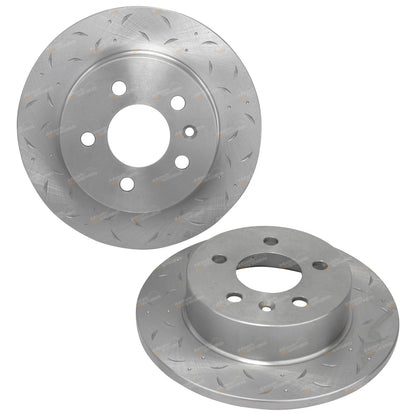Rear Drilled & Slotted Rotors for Falcon XG XH Ute (1993-1999)