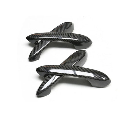 Real Carbon Fiber Exterior Door Handle Cover Trim Fit For BMW X3 X4 X5 2018-2021