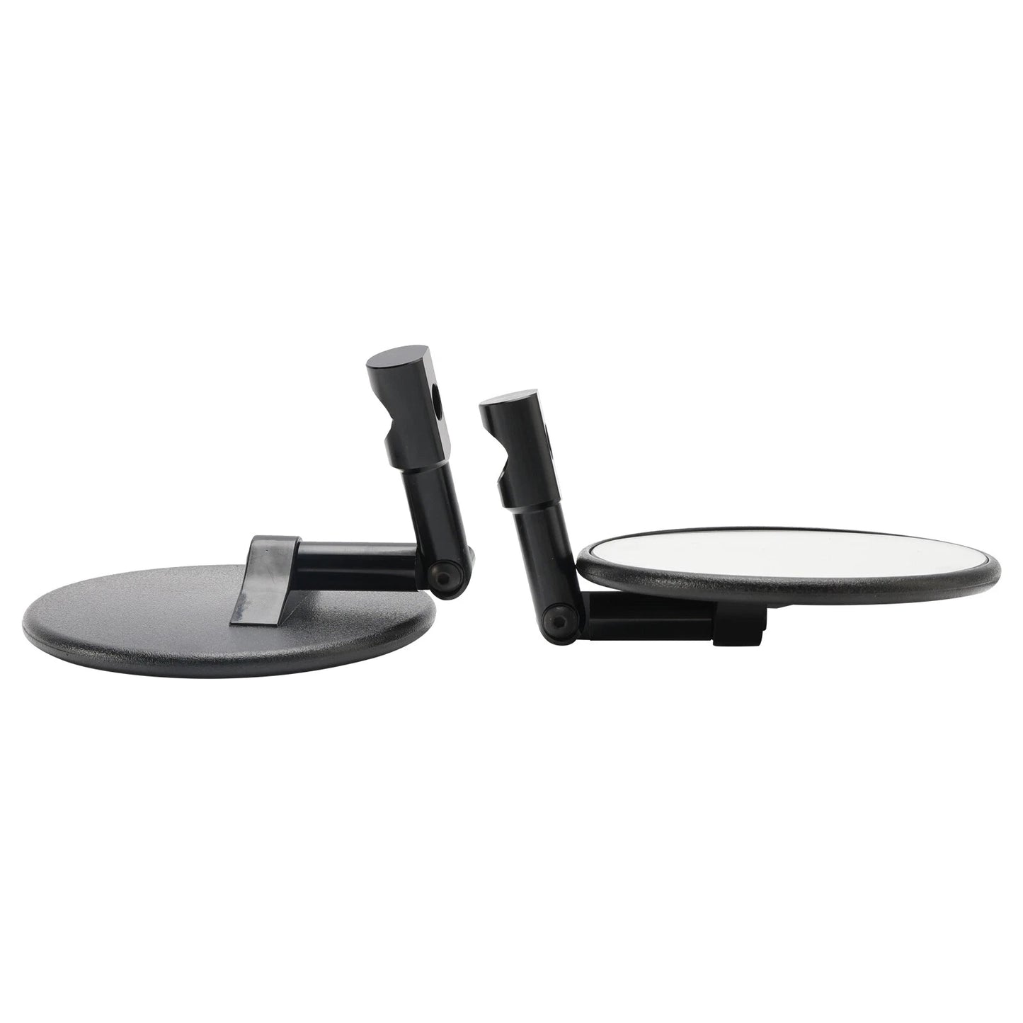 Handlebar End Mirrors 2 x Black Round Plastic M8 M10 for Superbike