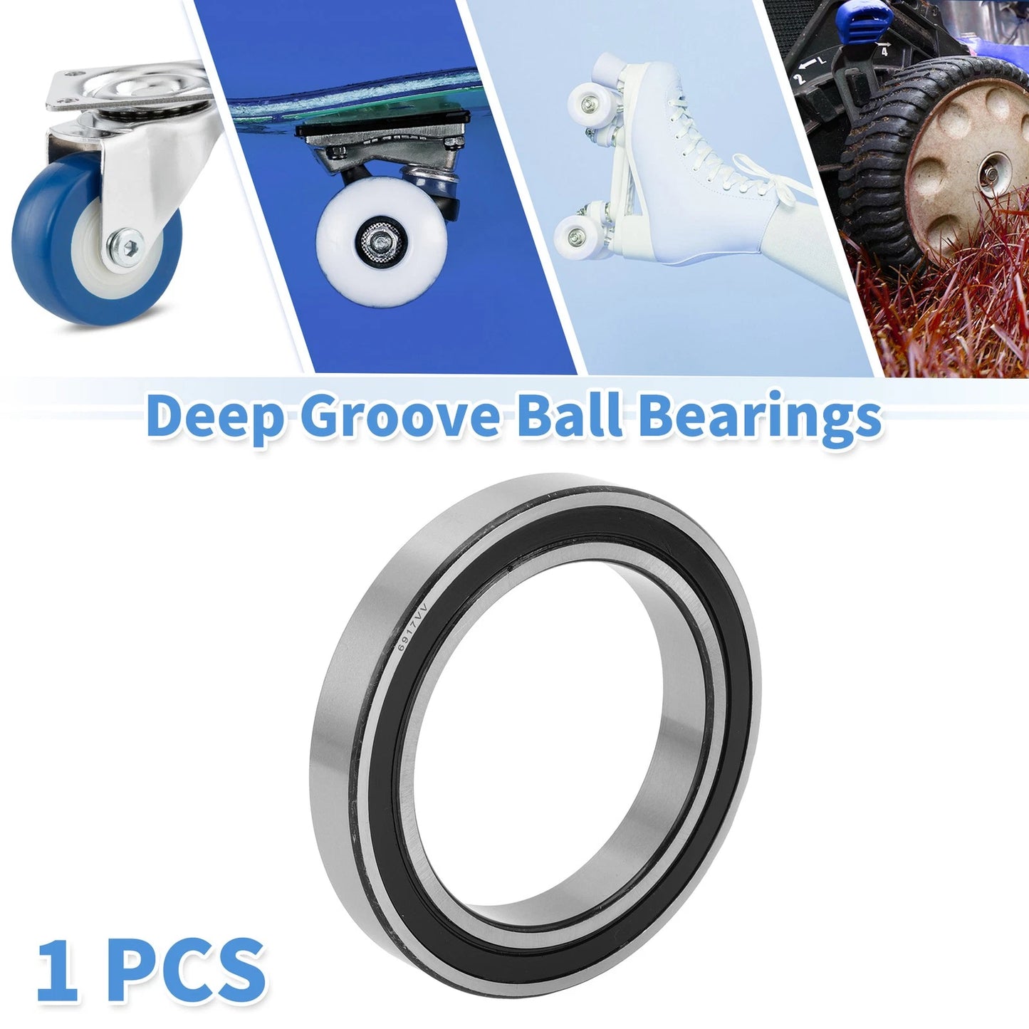 6917VV 85x120x18mm Deep Groove Ball Bearings for Scooter Skateboard Wheel