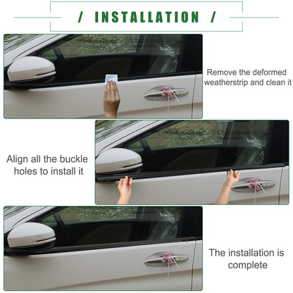 Weatherstrip Window Trim Seal Belt for Toyota  - 1 Set