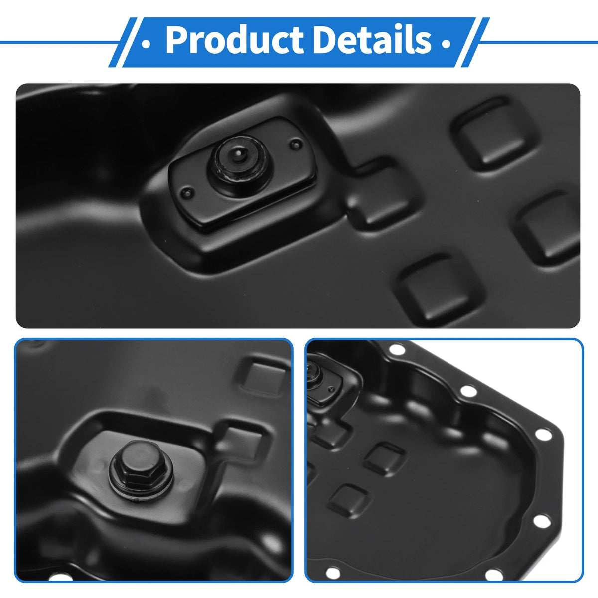 Engine Oil Pan for Nissan Altima (2013-2018) - Steel Black