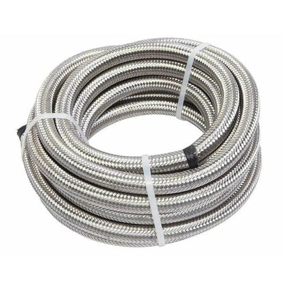 6M AN6 Stainless Steel Braided Oil Gas Fuel Line Hose for Universal Vehicles
