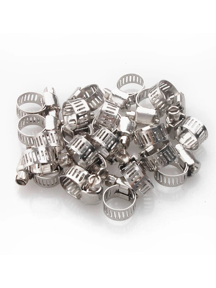 Stainless Steel Clips for Hose Clamps Fuel Line Worm Hoses