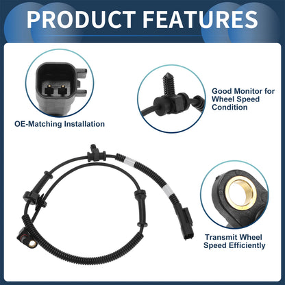 ABS Wheel Speed Sensor for Dodge Ram 1500 Pickup 4WD (2010-2018)