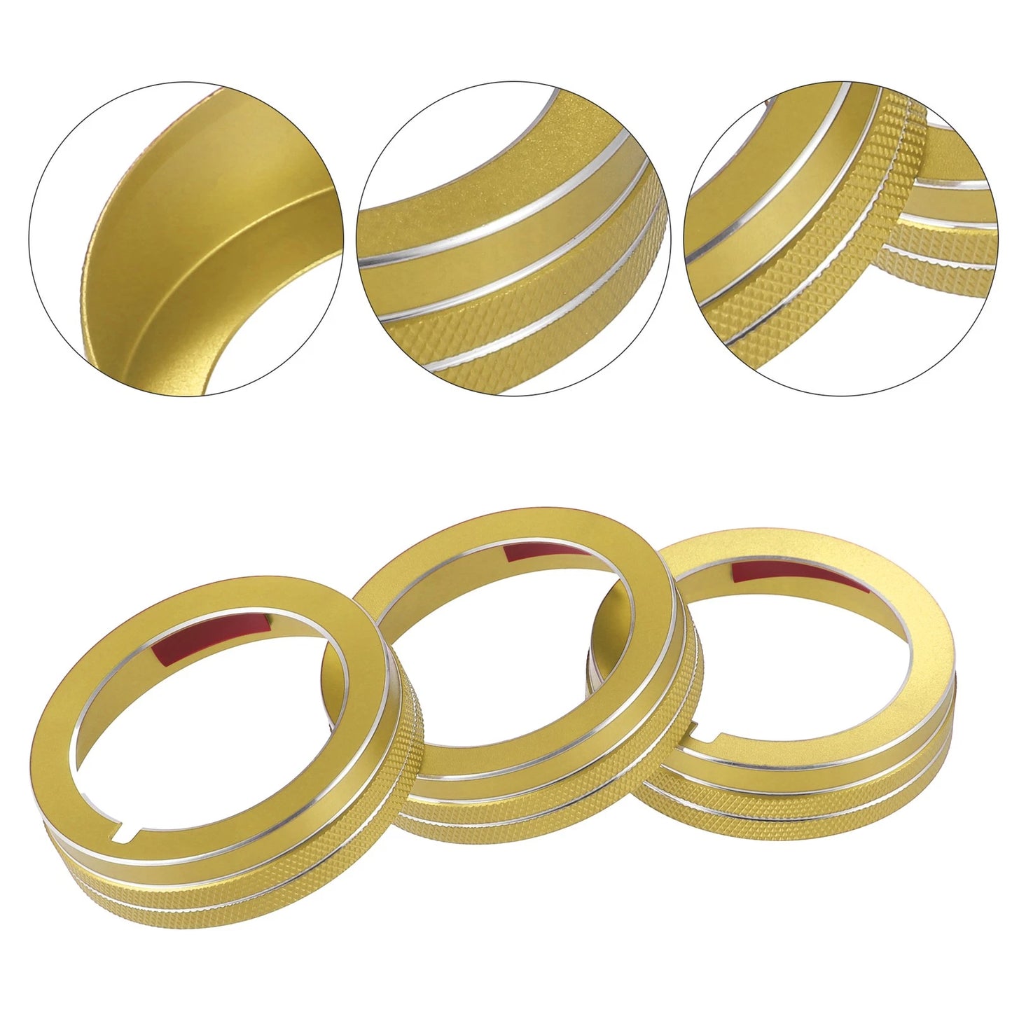 AC Switch Knob Cover 3 x Pcs for Mazda CX-3 (2015)
