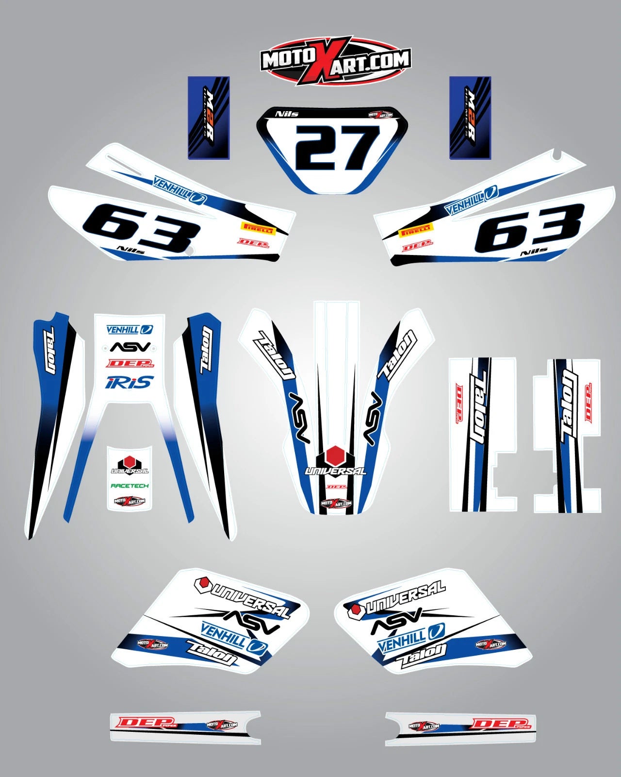 Custom Sticker Kit for Yamaha TTR 250 (2006-2009)