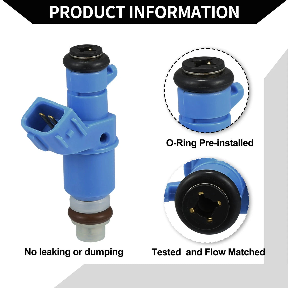 6 x Blue Fuel Injectors for Honda Accord (2003-2007) 3.0L