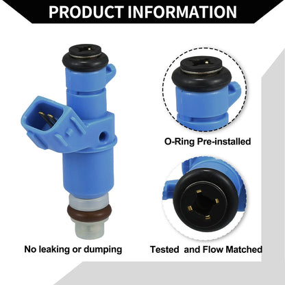 6 x Blue Fuel Injectors for Honda Accord (2003-2007) 3.0L