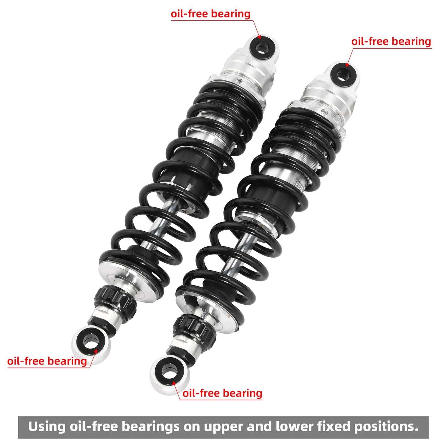 Remote Reservoir Rear Suspension Shocks for Harley Road Street Glide (2014-2024)