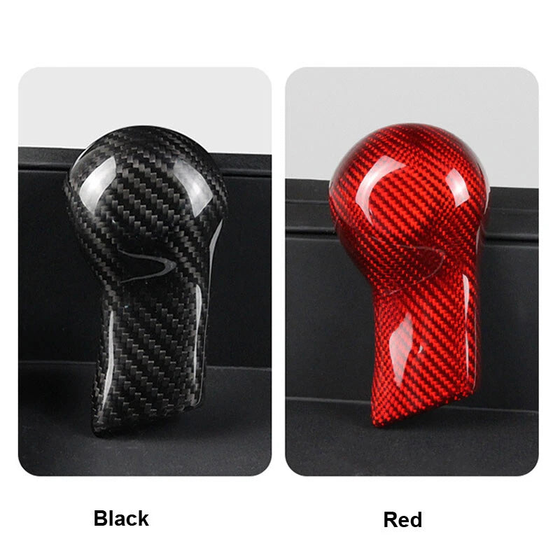 Red Real Carbon Fiber Gear Shift Head Cover Knob Trim fit For Camaro 2010-2015