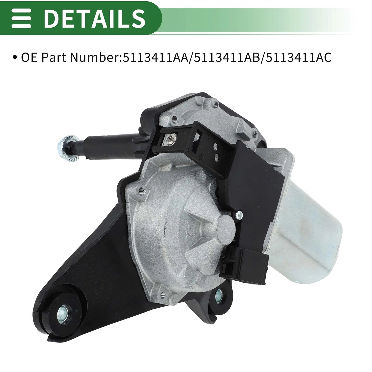Front Windshield Wiper Motor for Chrysler Town & Country (2008-2016)