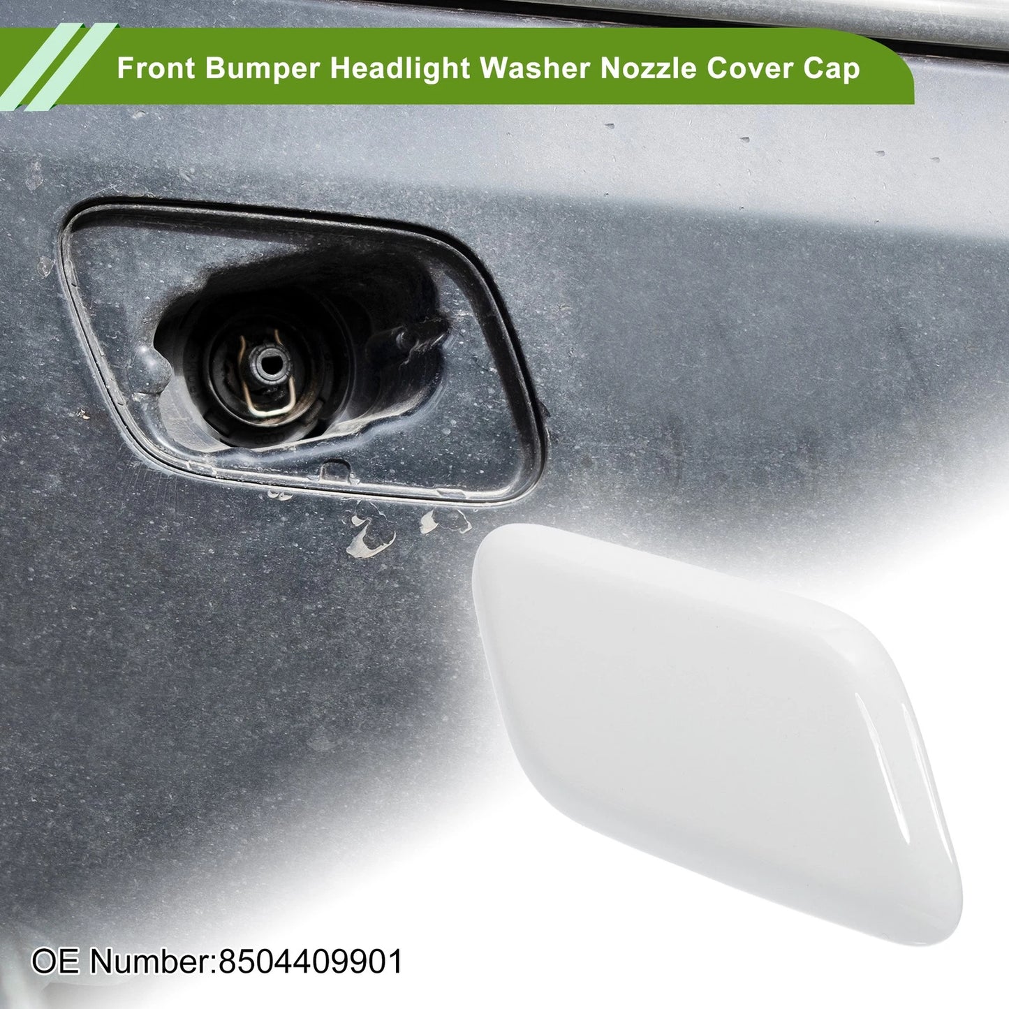 Front Right Washer Nozzle Cover for Toyota Avensis (2003-2008) - White