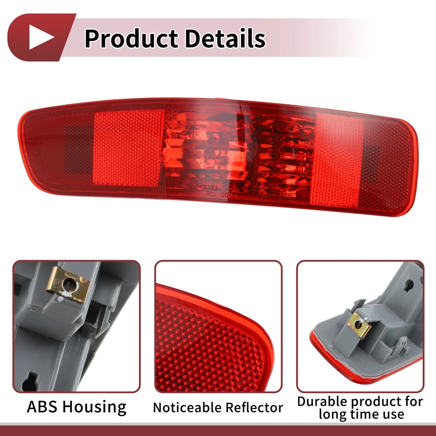 Rear Left Bumper Reflector for Mitsubishi Outlander (2006-2012)