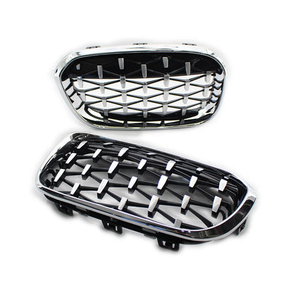 Chrome Front Bumper Kidney Grille for BMW 1 Series F20 F21 (2011-2019)