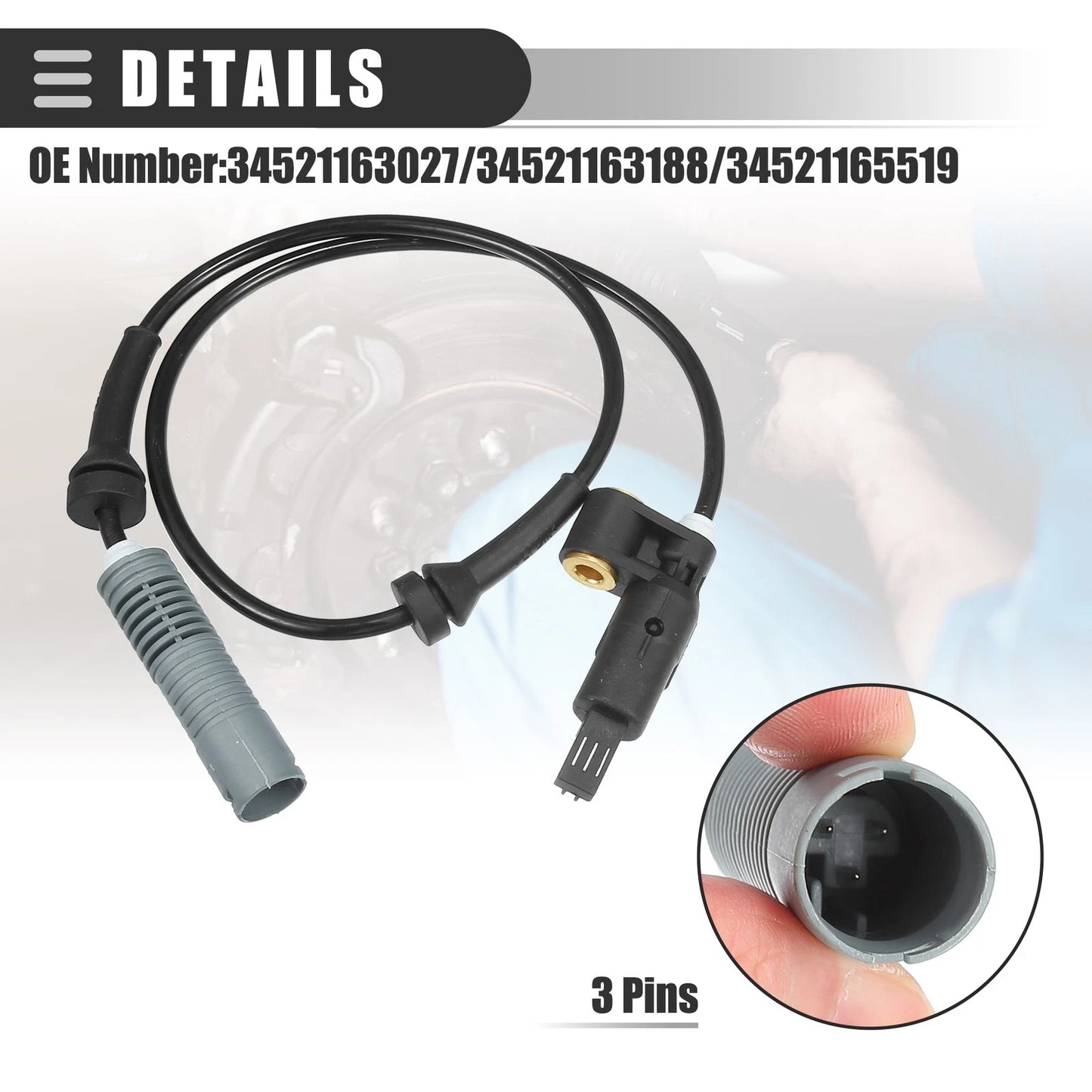 ABS Sensor 2 x for BMW 318i (1992-1998)