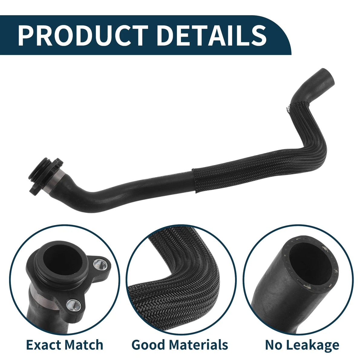 Radiator Hose for BMW 640i 3.0L (2016-2018) Rubber Coolant Pipe