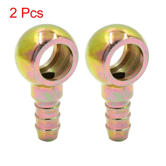10mm ID Hose Barb 16mm Banjo Fitting Fuel Line Adapter 2 x for Motorcycle Car