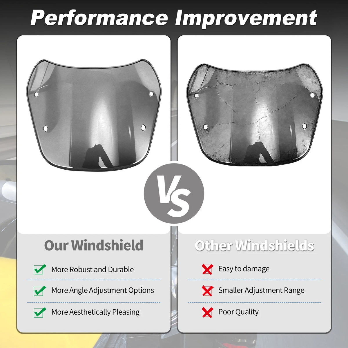 Wind Deflector / 1 x / Wind Deflector for Yamaha XJ 400 Diversion (1991–1993)