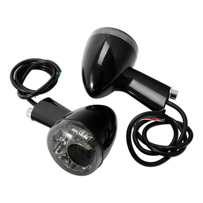 Black LED Rear Turn Signal Lights for Harley Sportster 883 1200 (1992-2022)