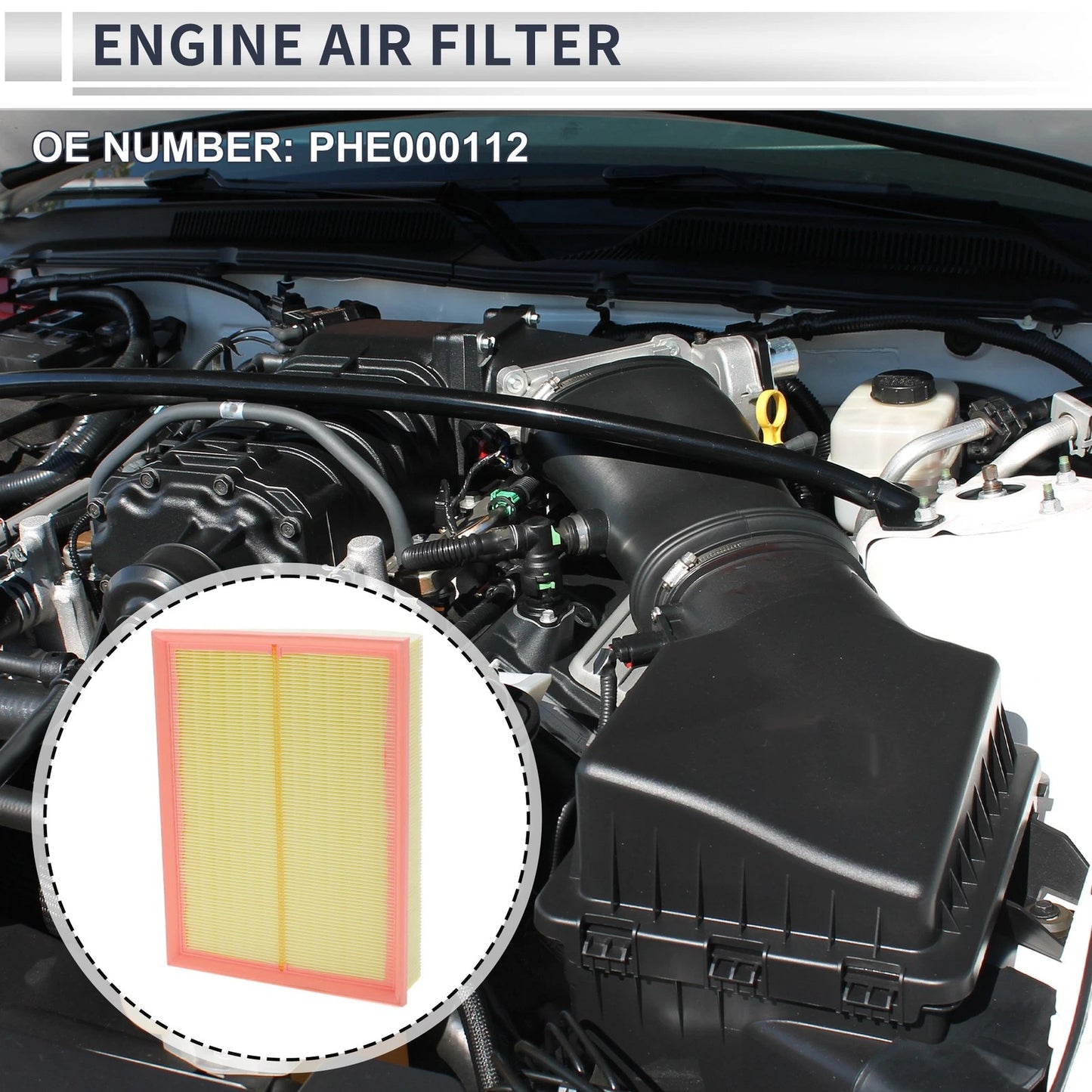 Engine Air Filter for Land Rover Range Rover Sport (2006-2009) 1 Pcs
