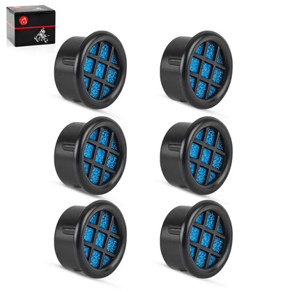 6x High Flow 1\ Air Box Filter Vents for ATV/UTV/Motorcycle Air Filter Cap