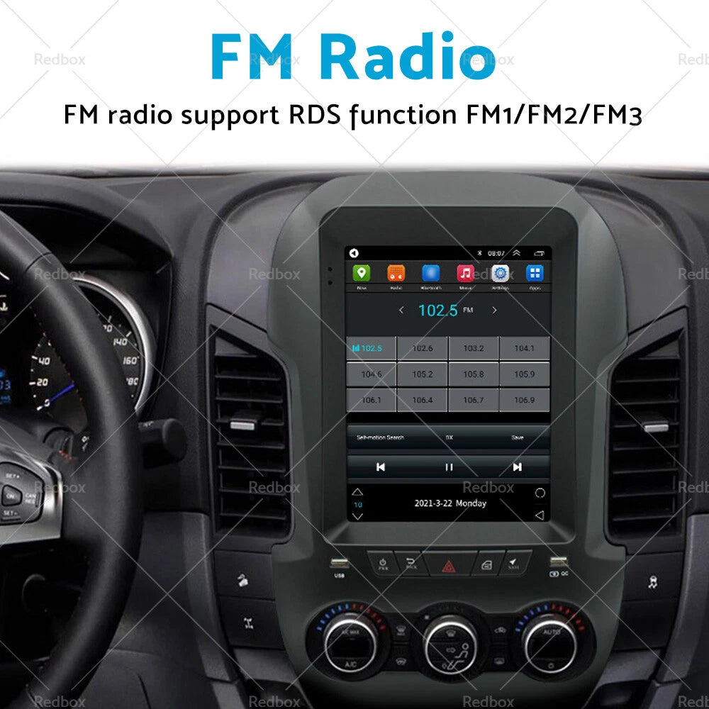 32GB Android 11 Carplay GPS Radio Head Unit for Ford Ranger (2011-2023)