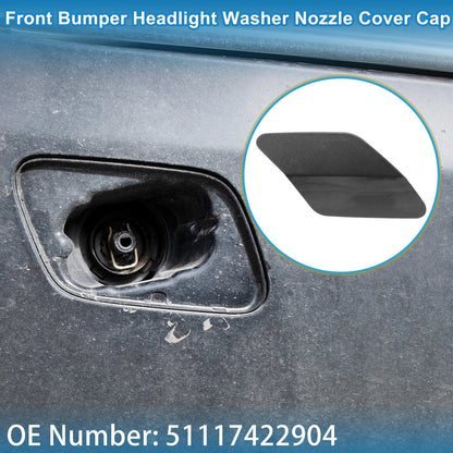 Front Right Washer Nozzle Cover for BMW X6 2015-2019 (2 x Gray Caps)