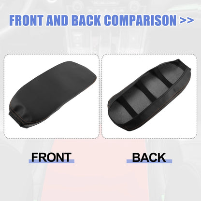 Car Center Console Armrest Cover for Toyota RAV4 PHV XA50 (2019) Black Orange