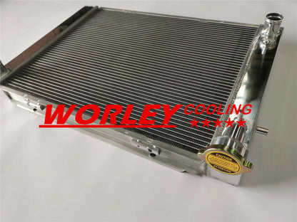 44mm Aluminum Radiator & Blue Hoses for Holden V8 Commodore (1988-1997)