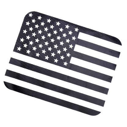 Carbon Fiber USA Flag Rear Center Window Trim for Ford F150 (2015-2023)