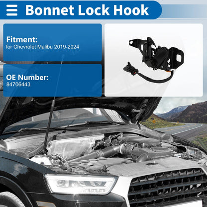 Hood Latch Assembly for Chevrolet Malibu (2019 - 2024)