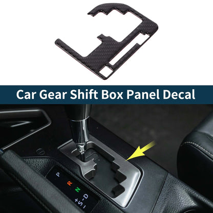 Car Gear Shift Box Panel Decal for Toyota Tundra (2014-2018) - Black Carbon Fiber